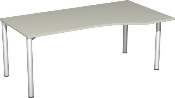Schreibtisch-mit-ansatz-grau-silber