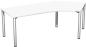 Preview: Flex135c-tisch-weiss-silber