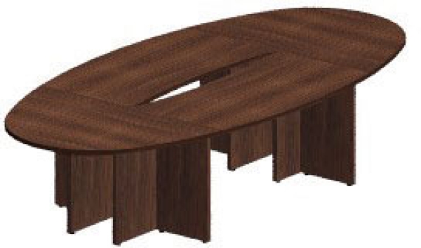 Konferenztisch elliptisch 320x156 cm - bis 10 Personen
