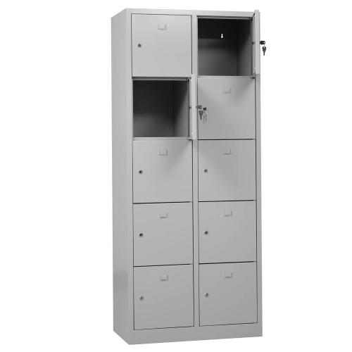 schließfachschrank-grau-grau-10-faecher