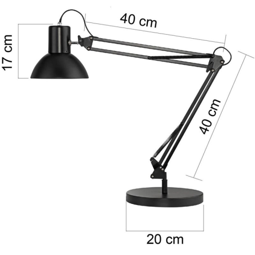 unilux SUCCESS 80 Schreibtischlampe schwarz