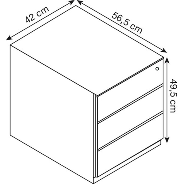 BISLEY COLOUR Rollcontainer gelb