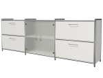 Design Sideboard mit Glas