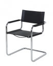 Bauhaus Stuhl - Freischwinger Schwarz