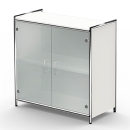 Design Schrank mit 2 Glastüren