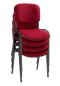 Preview: 4er Set Besucherstühle RED