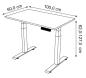 Preview: Schreibtisch  100 x 60 cm - elektrisch höhenverstellbar
