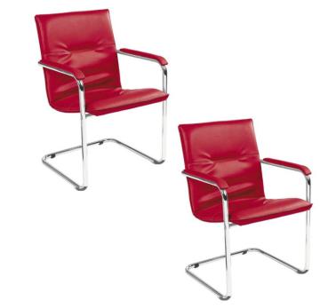 2er Set Besucherstühle Rumba