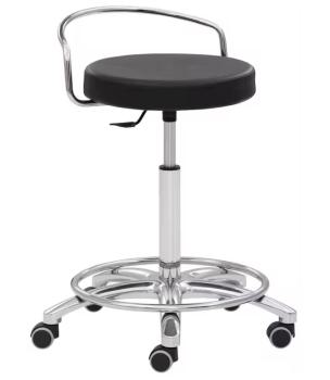 Arbeitshocker schwarz Kunstleder