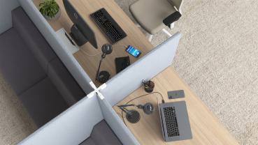 Akustik-Schreibtisch