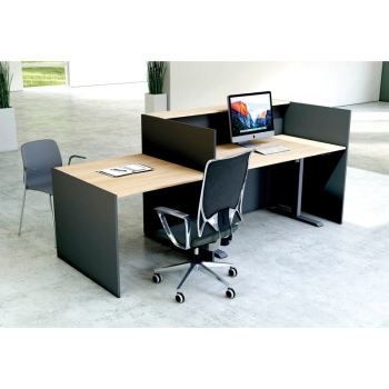 Empfangstheke Marino up & down mit Besprechungtisch