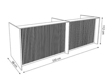 Steh Sitz Empfangstheke