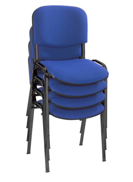 4er Set Besucherstühle BLUE
