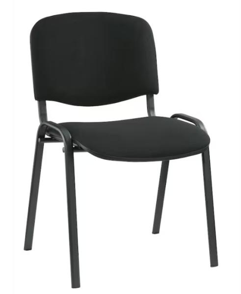 4er Set Besucherstühle BLACK