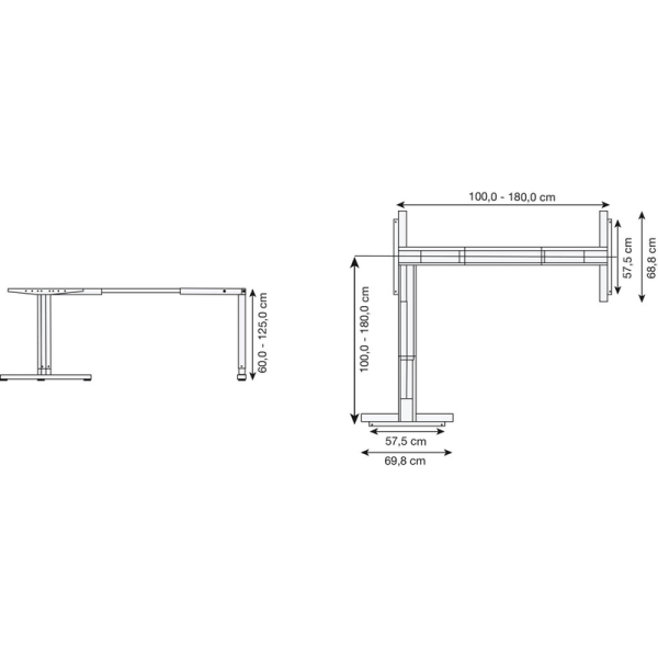 ECK Schreibtischgestell