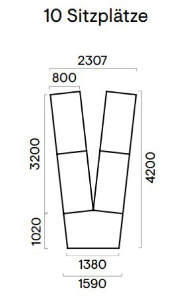Besprechungstisch 10-12 Personen
