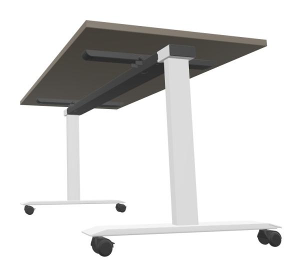 Klapptisch auf Rollen