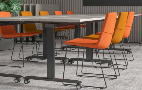 Klapptisch auf Rollen