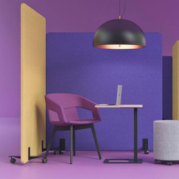 Akustik-Trennwand-auf Rollen