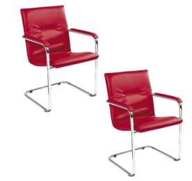 2er Set Besucherstühle Rumba