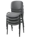 4er Set Besucherstühle GREY
